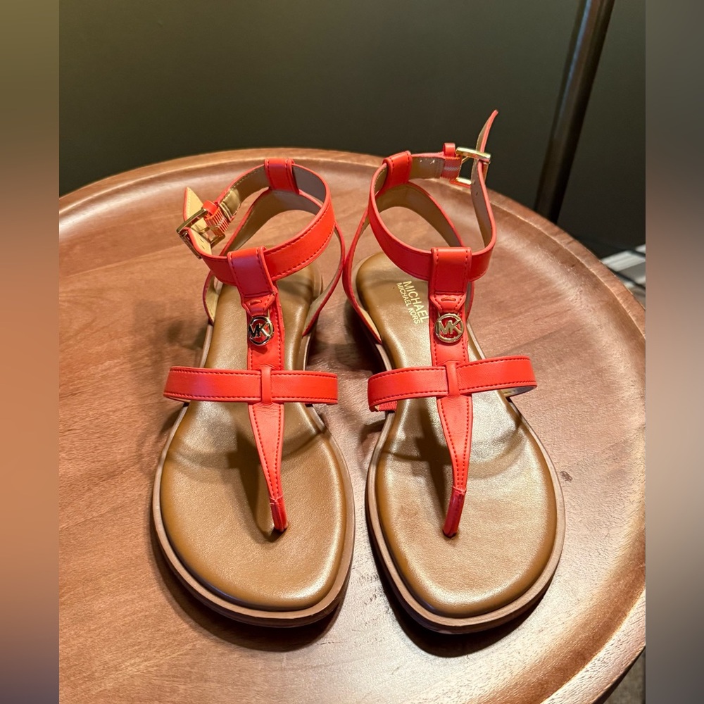 Michael Kors Red and Brown Summer Sandals